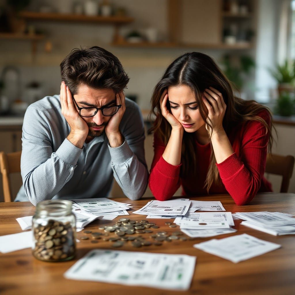 Couple Overwhelmed by Financial Struggles in Desperate Midst...