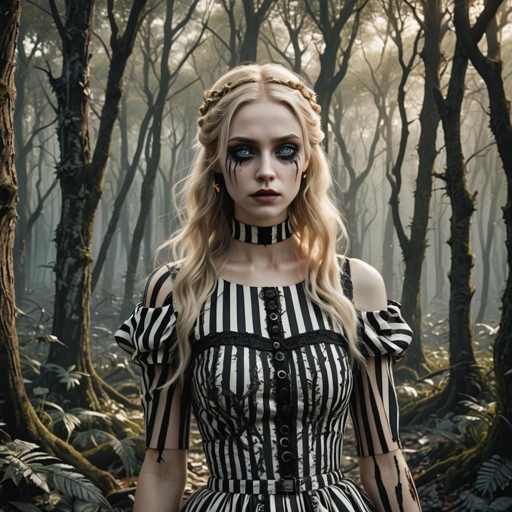 Macabre Beauty in Tim Burton Style