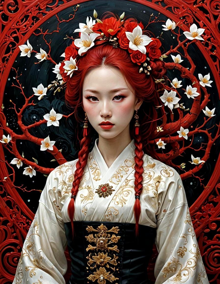 Mona Lisa in Japanese Hyperrealism