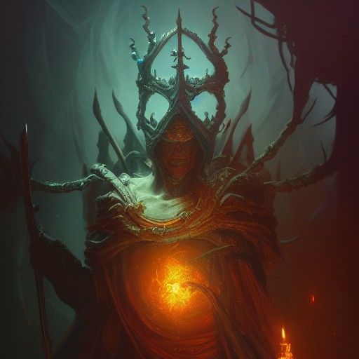 Lich in Dark Fantasy Style