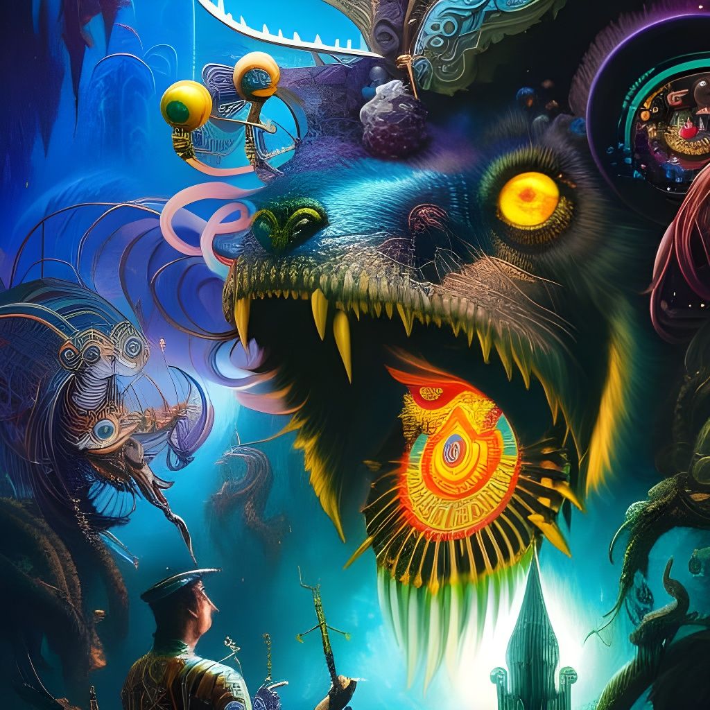 Epic EDM Personification in Science Fiction Style