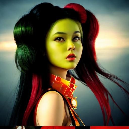 Vibrant Photorealistic CGI Render in Maximalist Style