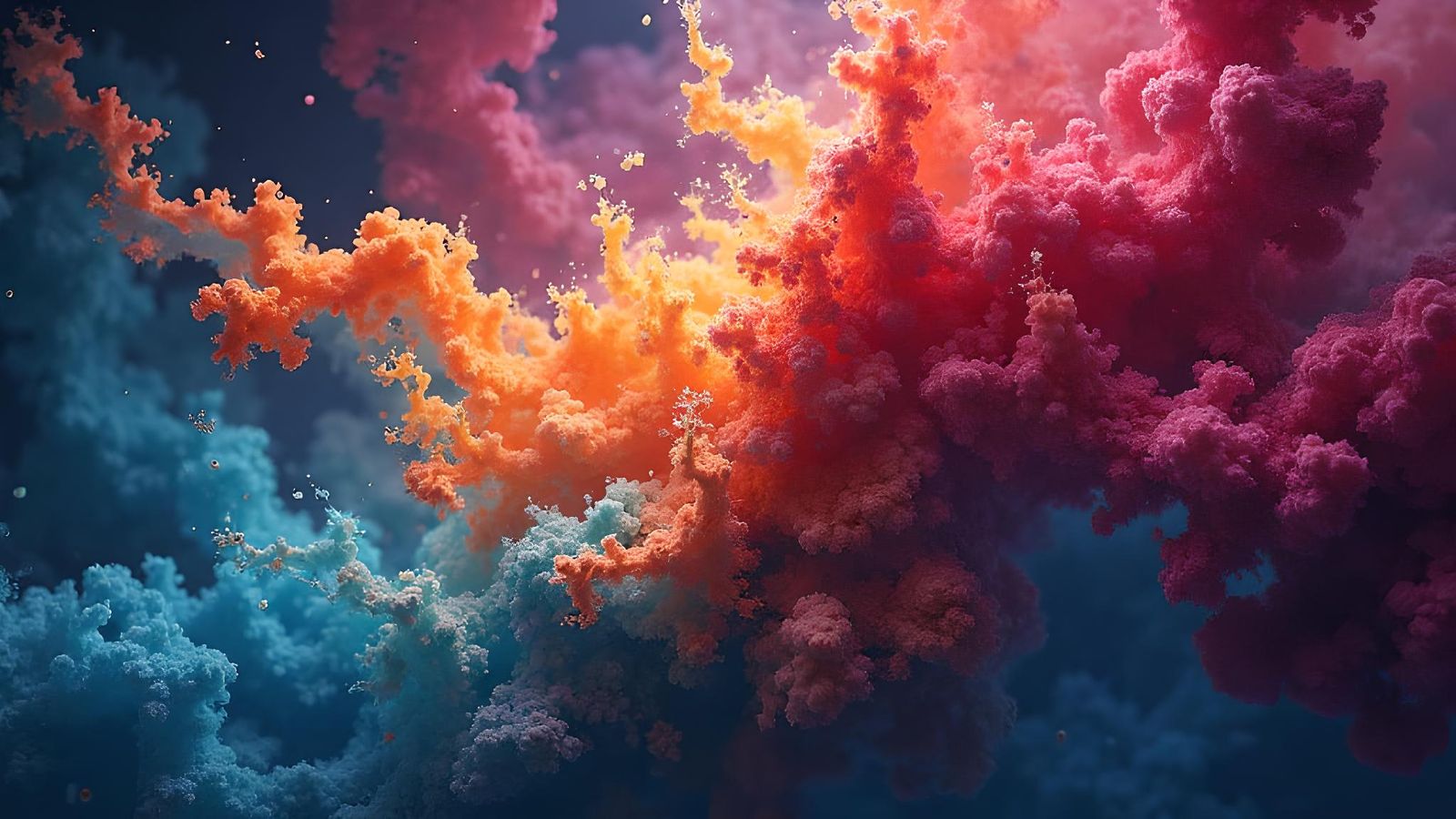 Fluorescent Abstract Alcohol Ink Dreamscape