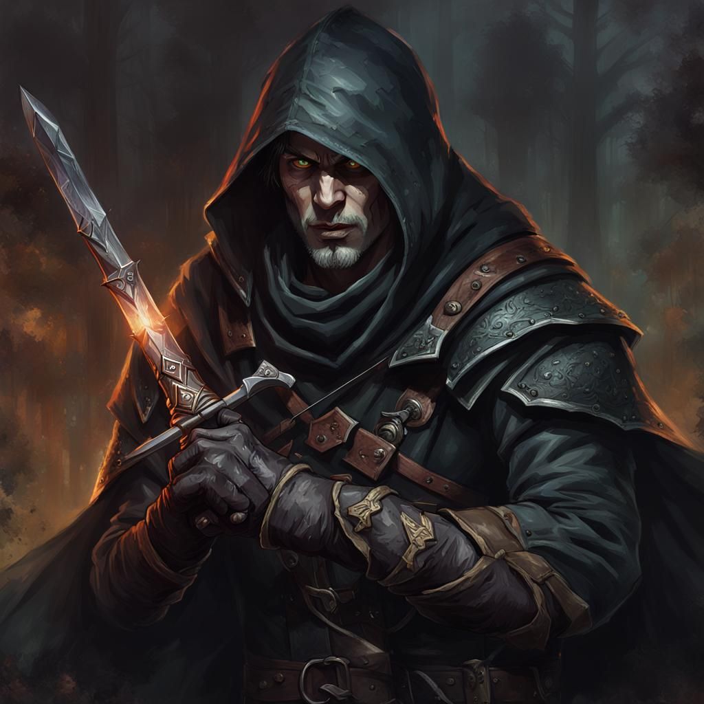 Gloom Stalker Ranger Portrait in D&D Style