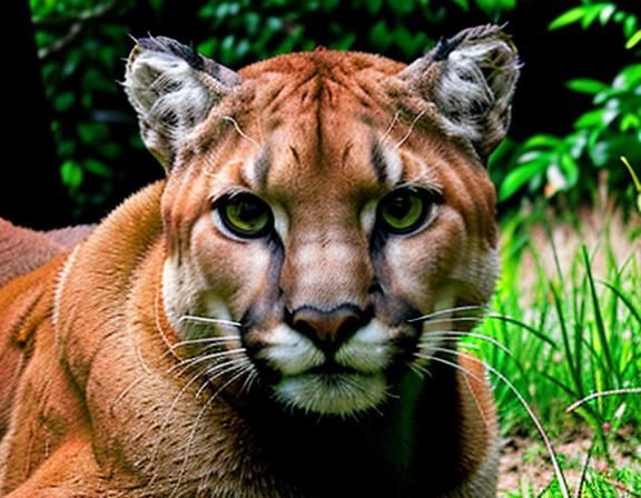 Majestic Cougar in Natural Habitat