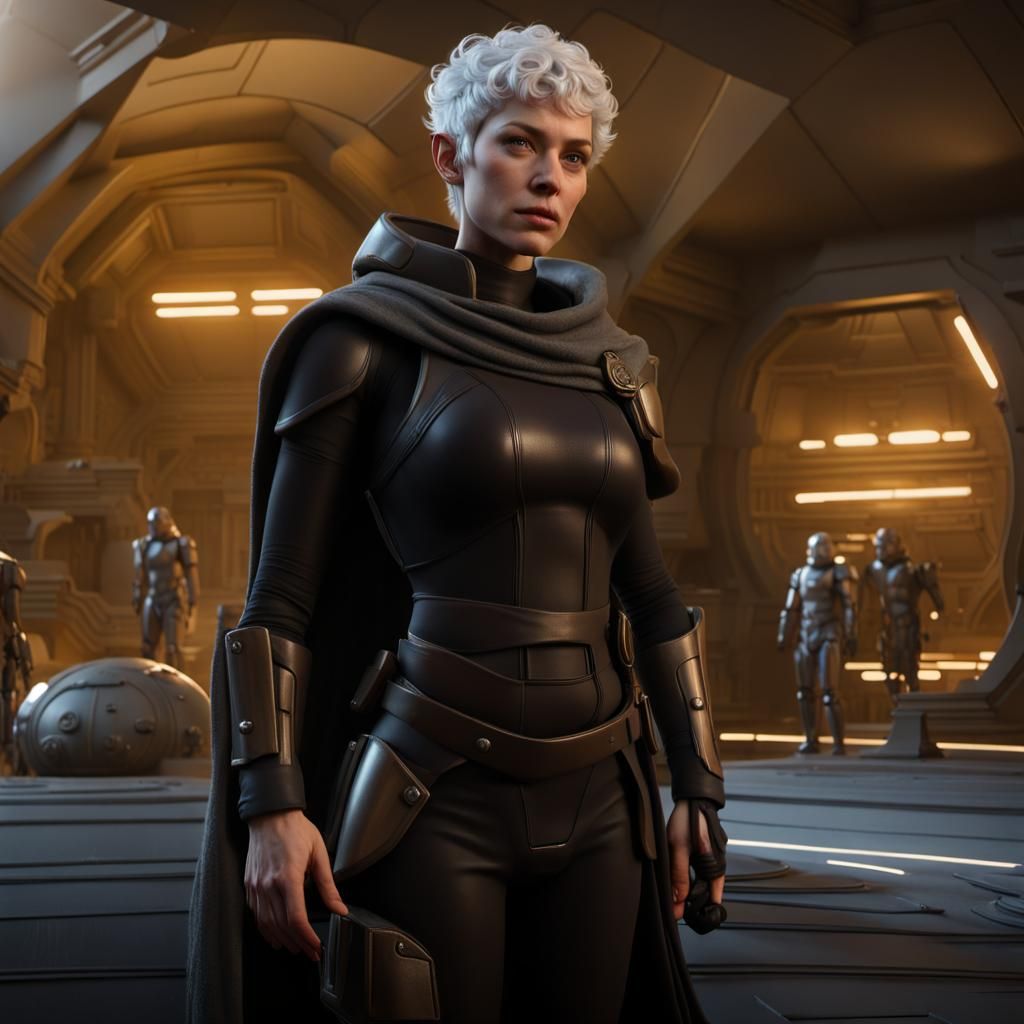 Bounty Hunter: Hyperrealistic Portrait in Unreal Engine 5