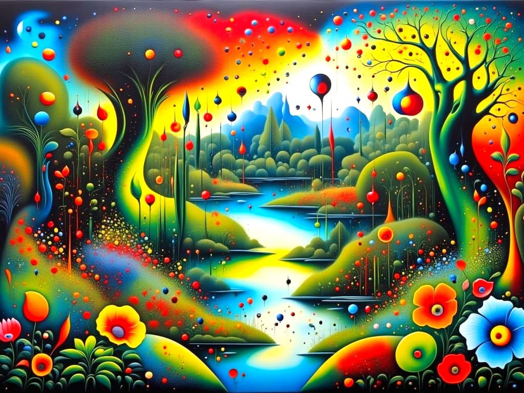 Whimsical Garden Pathway in Enchanting Landscape