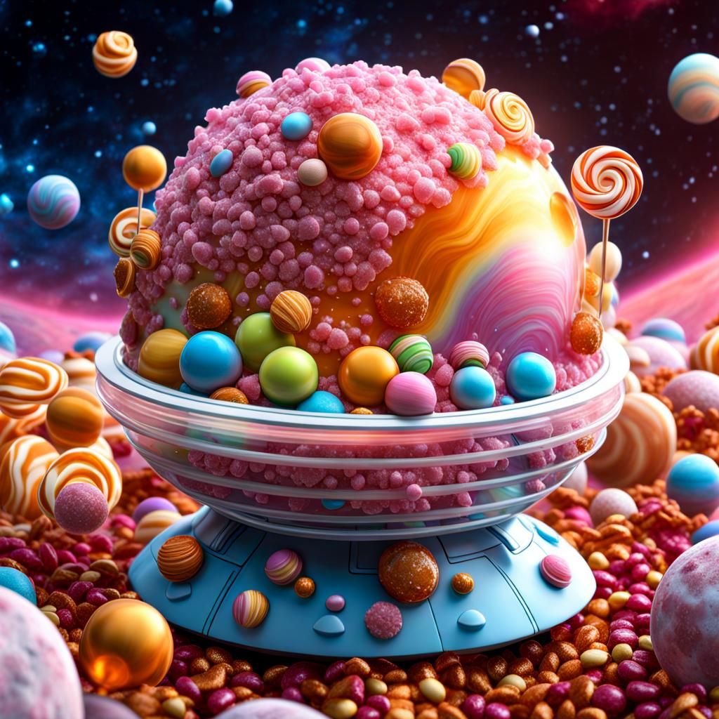 Candy Space Station: Interstellar Confectionery in Space