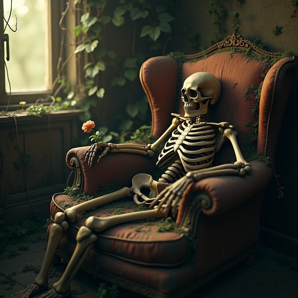 Decaying Home: An Eerie Scene in 3D