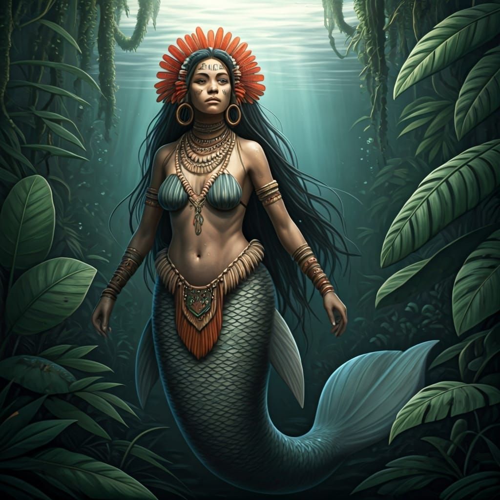 Iara is a mermaid in Tupi-Guarani mythology.