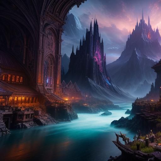 Detailed Matte Painting of an Evocation