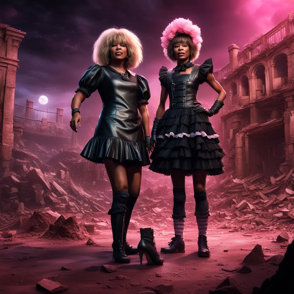 Tina Turner and Maid at Farnham Excavation