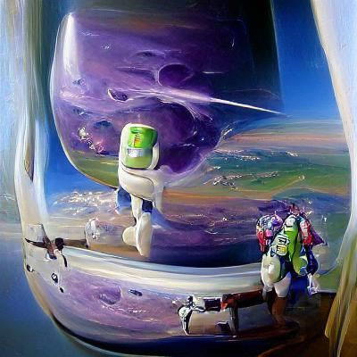 Buzz Lightyear as Oil Painting by Gurney