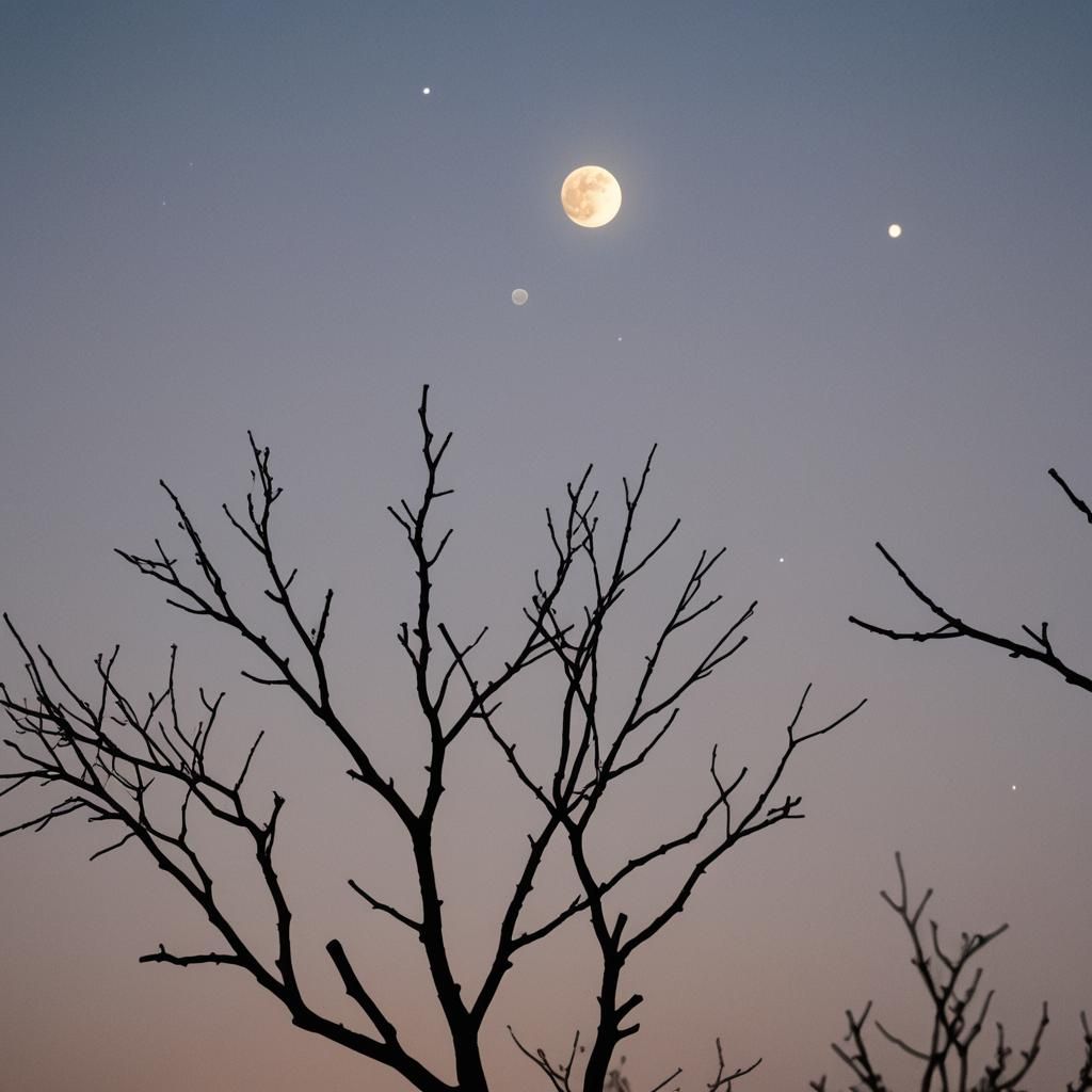 Mute Moon's Pale Light: A Moment of Understanding