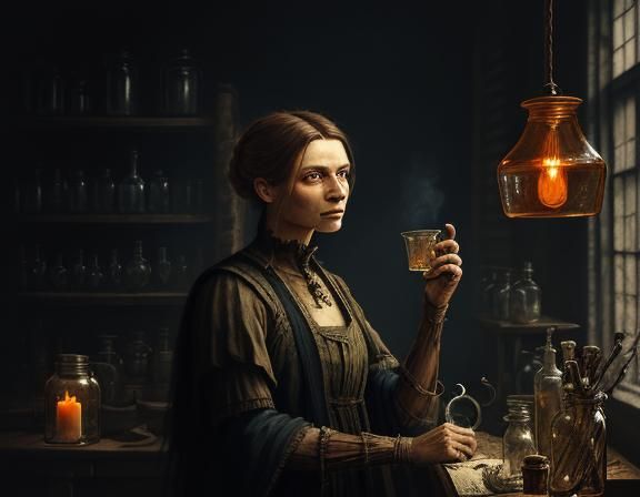 Victorian Anatomist in Laboratory Concept Art