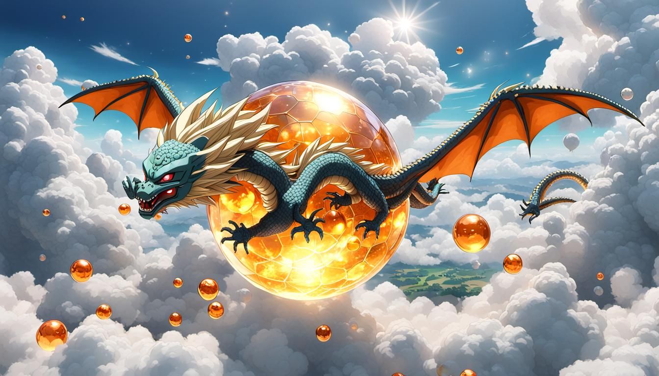 Dragon Ball Z Dragon Flight in 3D Anime Art