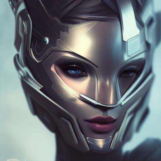 Cyberpunk Mask Portrait in 8K Resolution