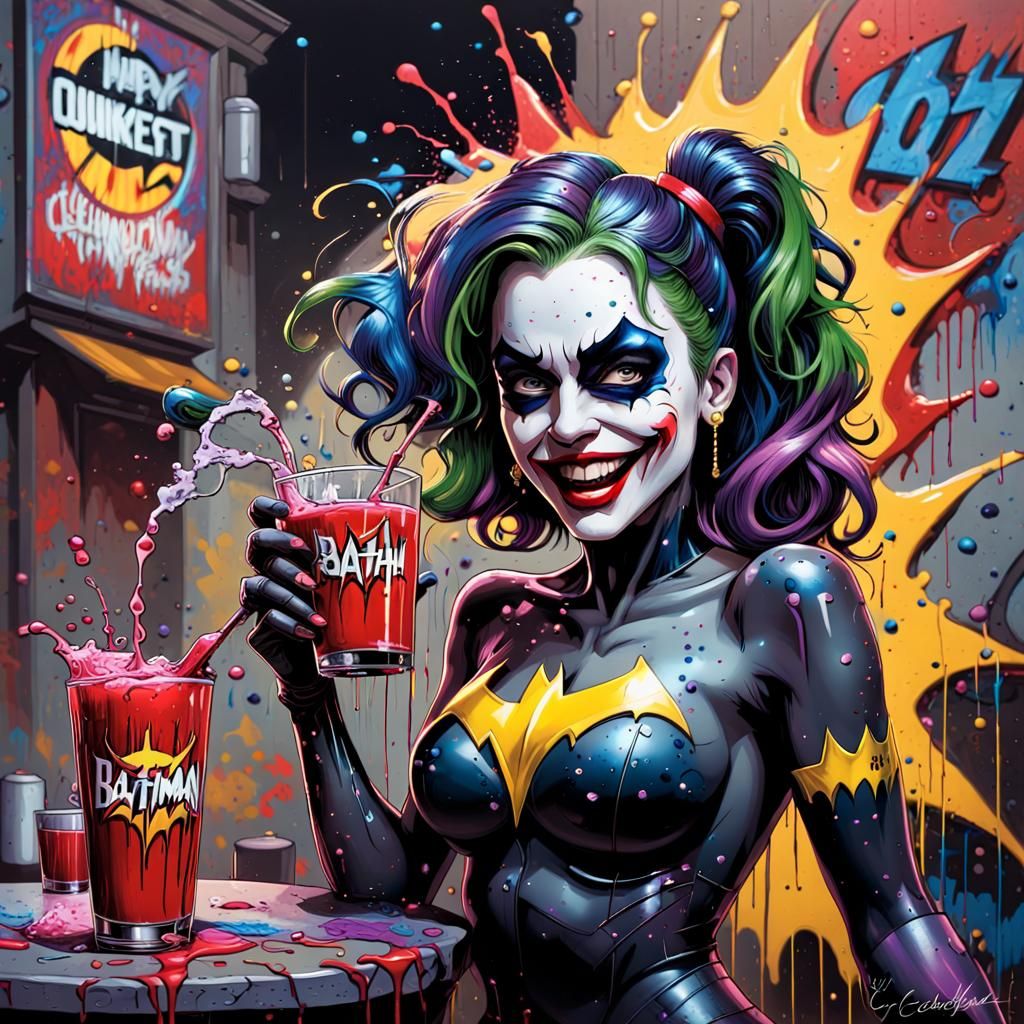 Harley Quinn's New Year's Eve Graffiti Celebration