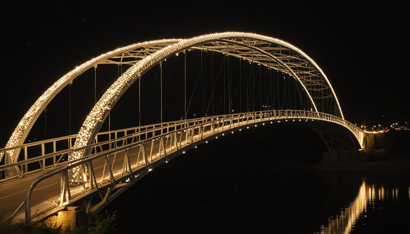 A Bridge Formed Entirely From Radiant Light