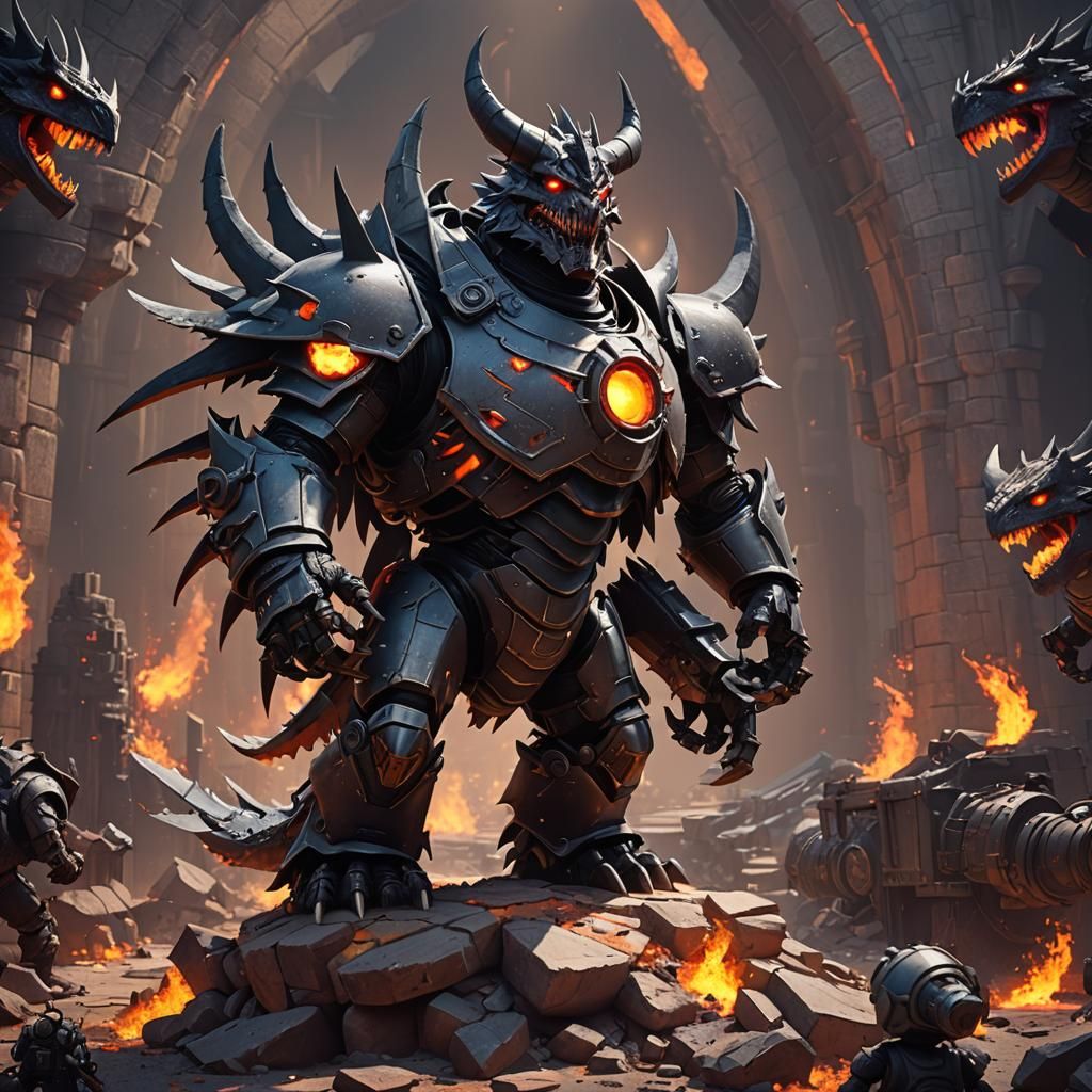 Deathwing in Pixar-Style 3D Rendering