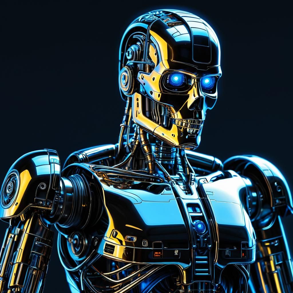 Cybernetic organism. A hybrid of Cyberdyne T101 Terminator a...