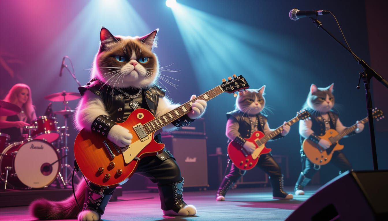The Grumpy Cat Band performing "Love and Loneliness"