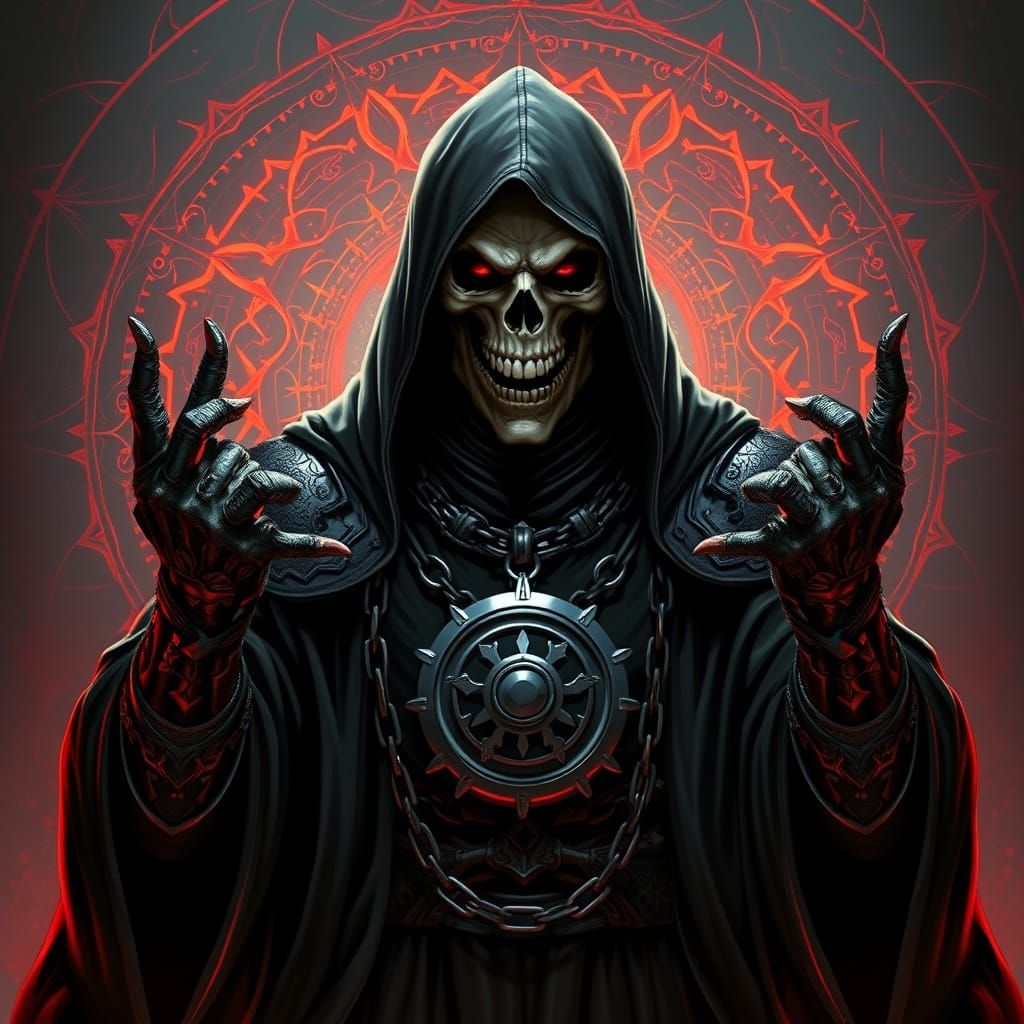 Mysterious Dark Lord Reveals Ominous Power in Intricate Armo...