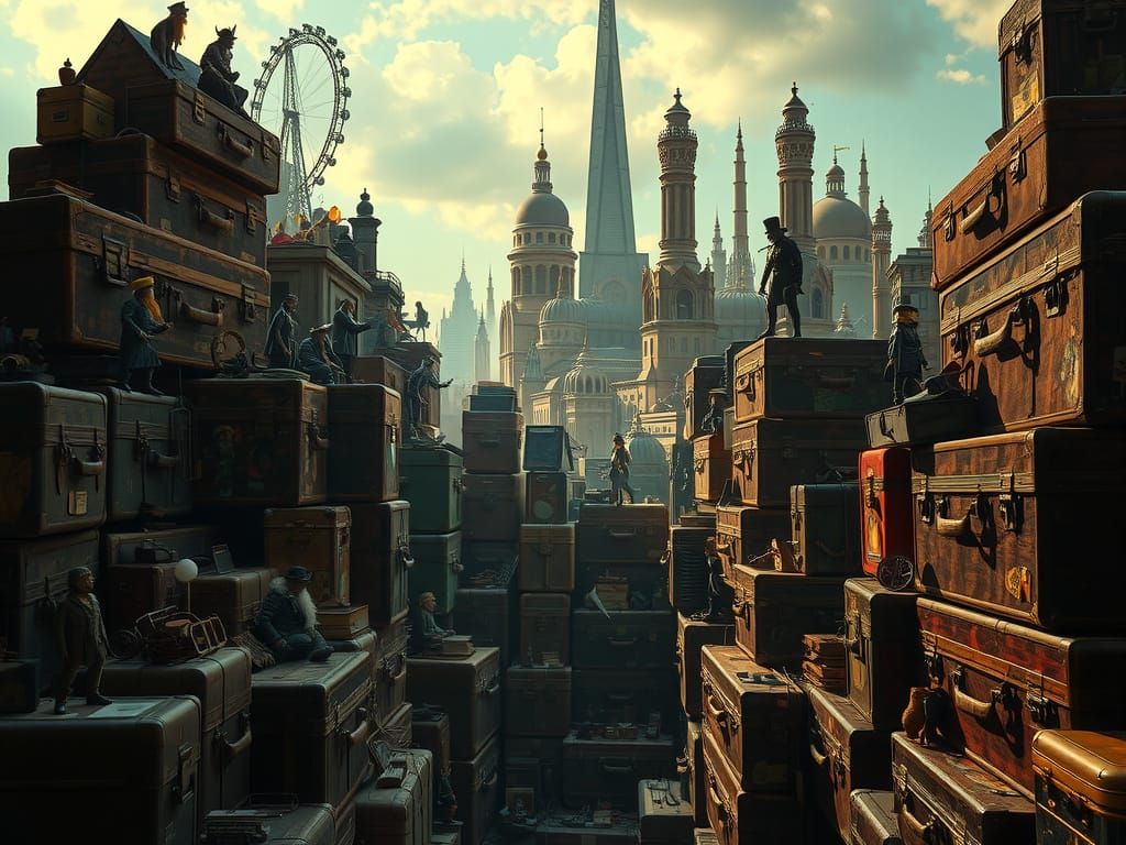 Steampunk Suitcase Metropolis