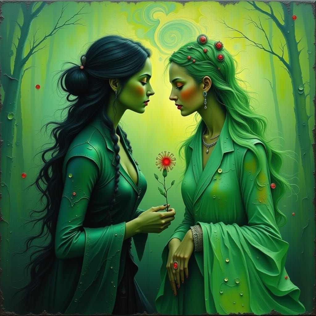 Green Envy Personified with Flux Effects