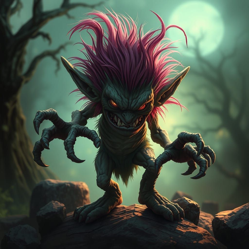 Troll Horror in Dark Fantasy Style