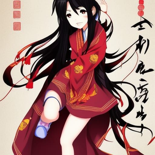 Anime Style China Scene in Japanese Manga