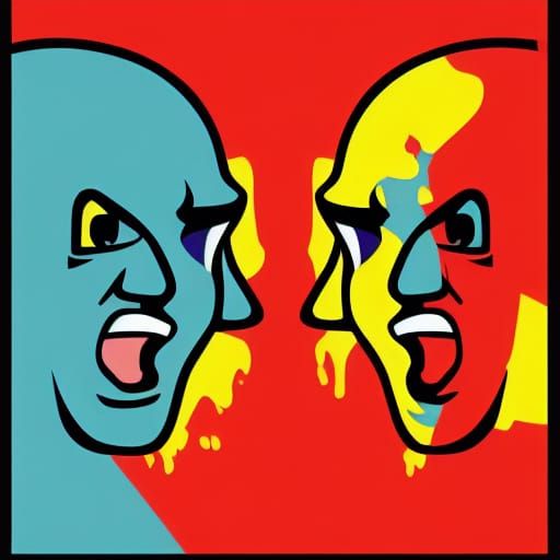 Good vs. Bad: Pop Art Screen Print in 8K