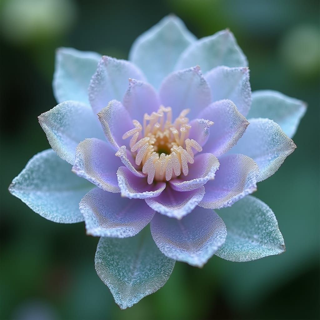 Ethereal Crystal Blossom in Pastel Hues