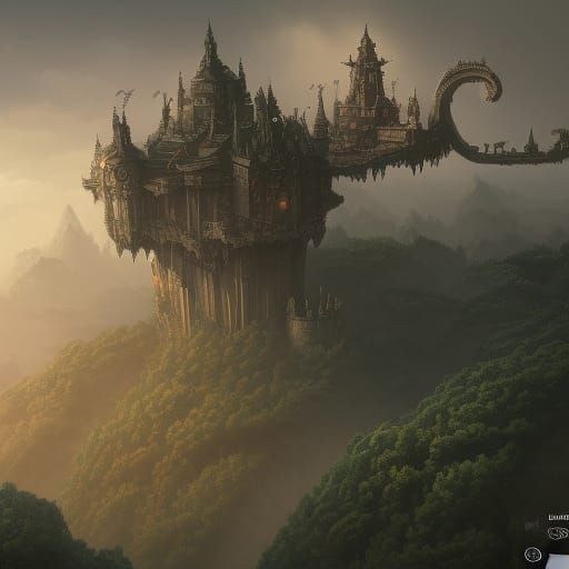 Flying Person Over City: Matte Painting in Unreal Engine