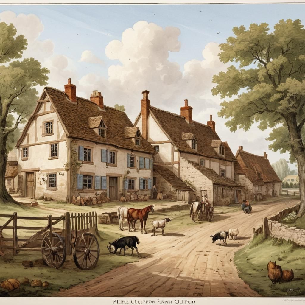 18th century country village  2