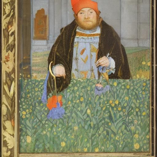 Lancer with Lancet: Holbein and Matisse Style