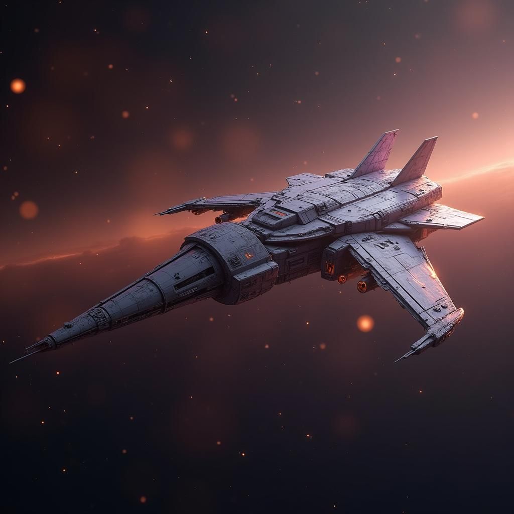 Astronaut in Dragon Spacecraft Against Starry Backdrop