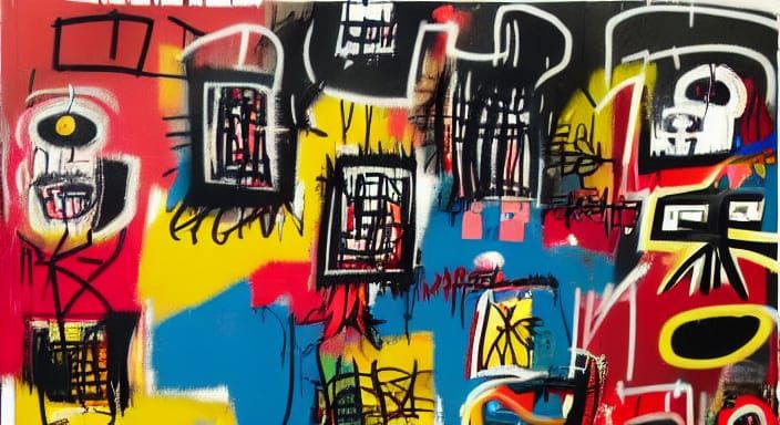 Basquiat-Inspired Pop Art: A Modern Social Critique