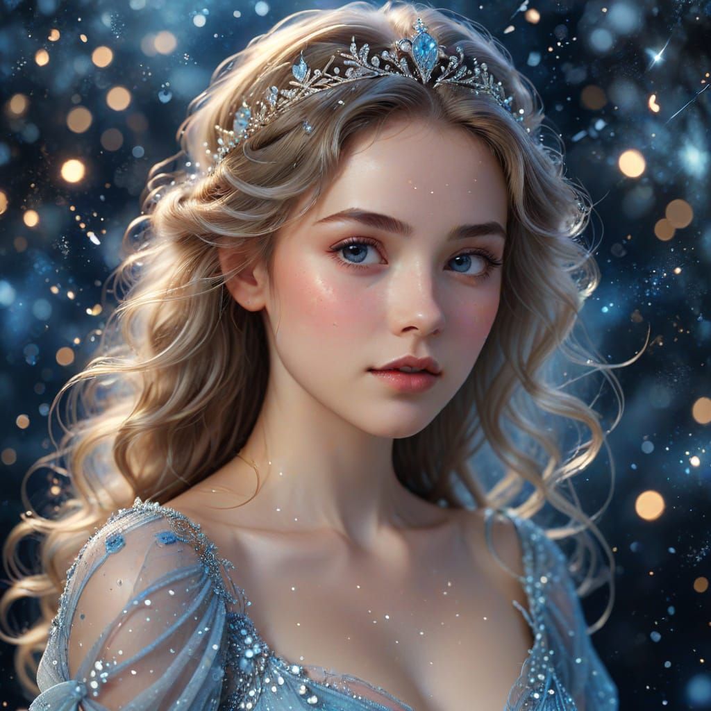 Ethereal Princess in Whimsical Light