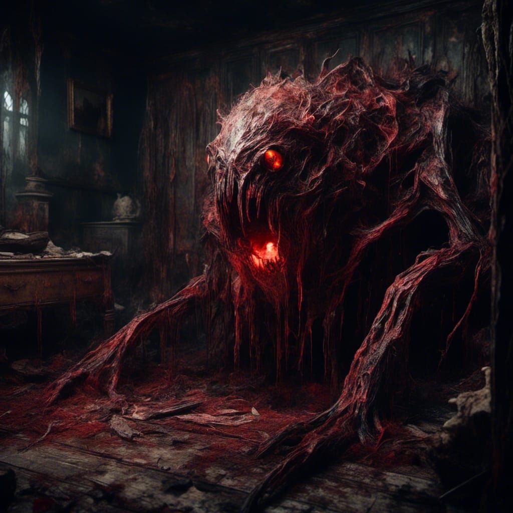 Macabre Monster Hiding Under Bed