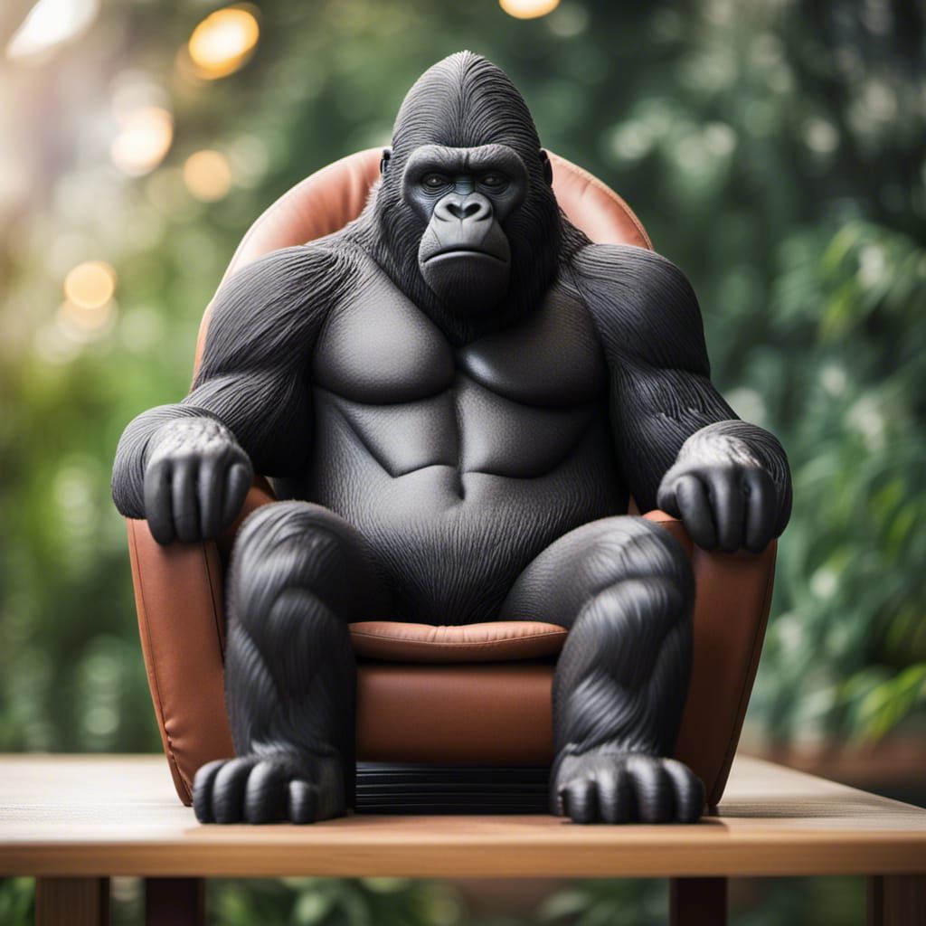 Gorilla Chair: Professional Photography with Bokeh