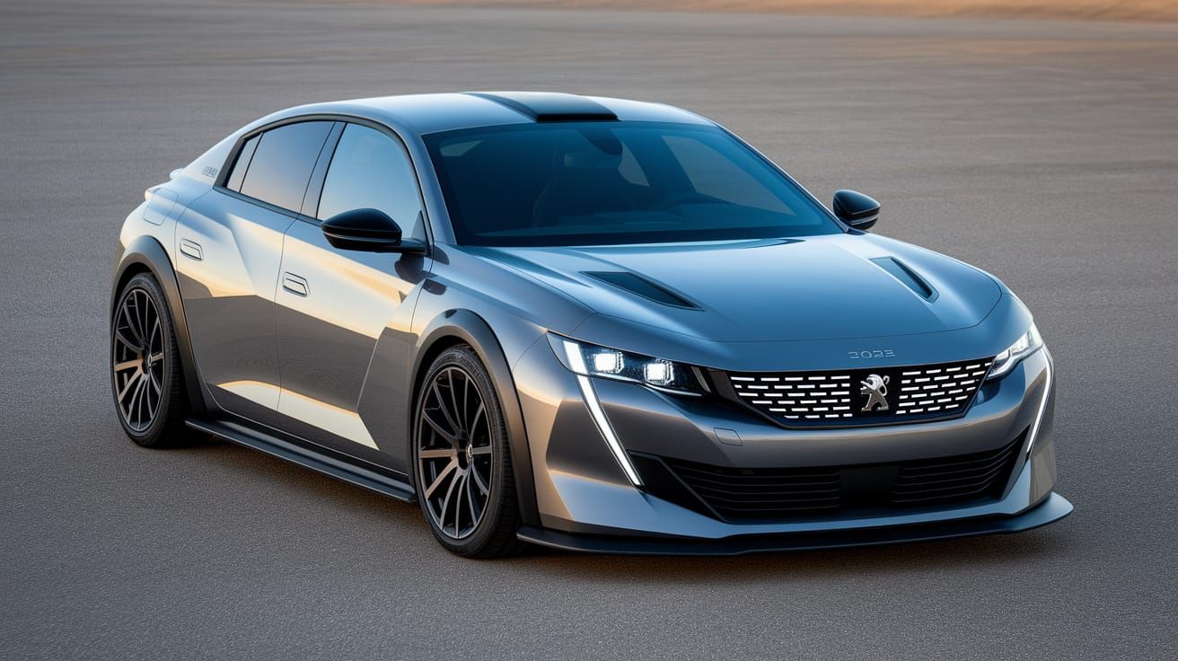 Peugeot Oxia Concept Car in Metallic Gray