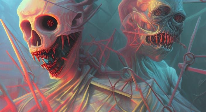 Geometric Horror Art