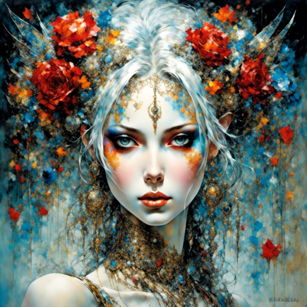 Psychedelic Fairy with Strong Expression