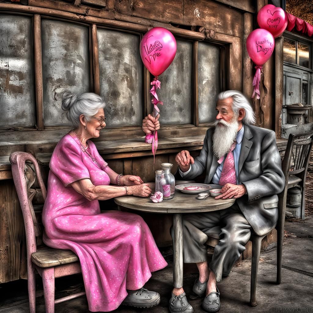 Whimsical Valentine's Day Celebration in Hyperrealism