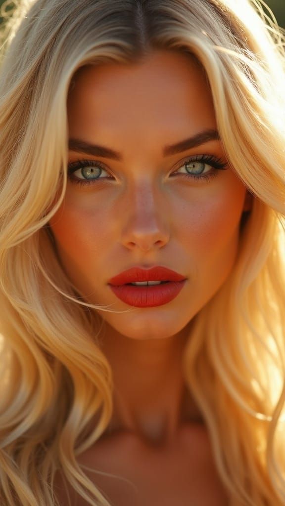 Masterpiece Portrait of a Stunning Blonde Woman