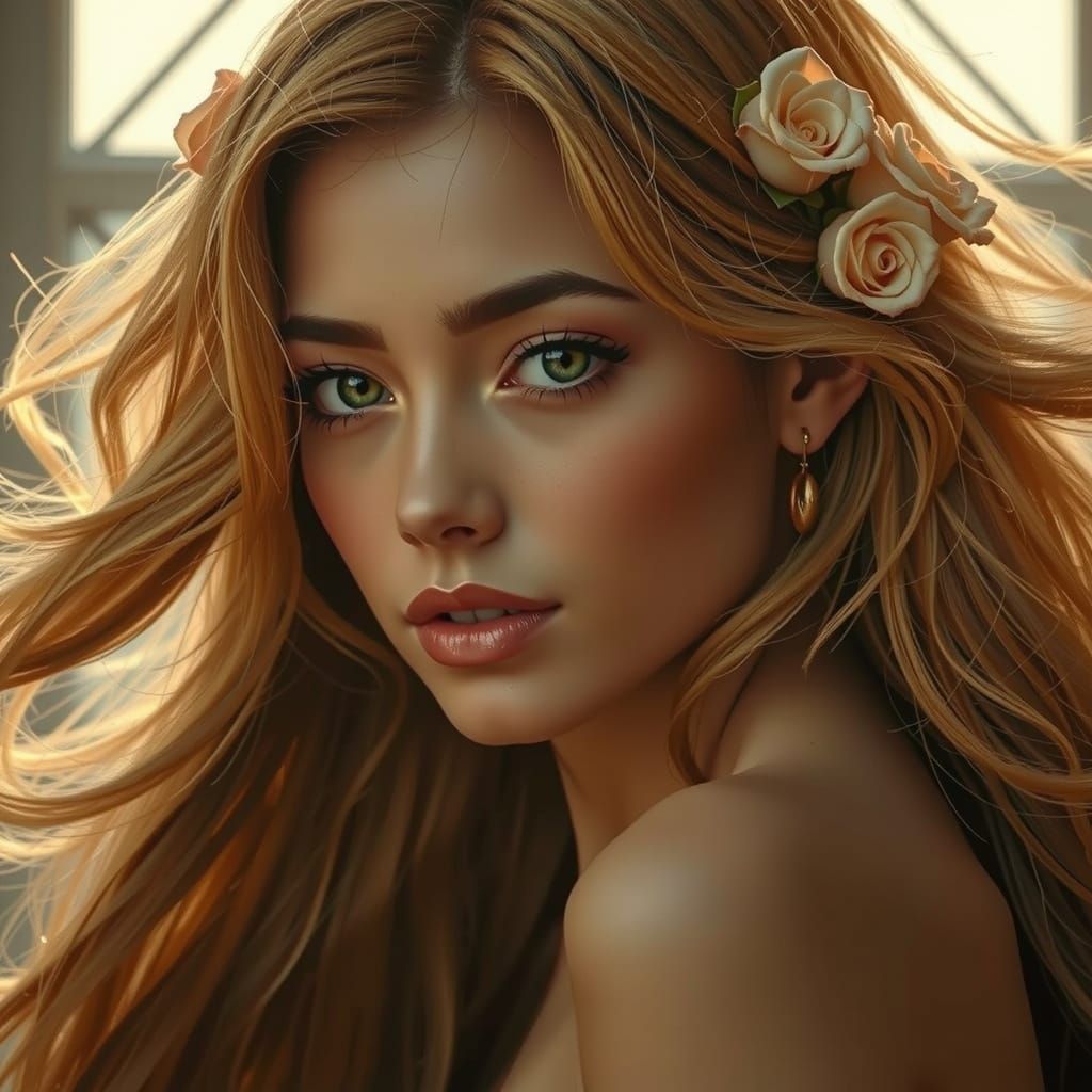 She Blooms in the Light