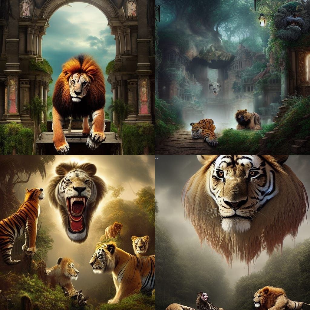 Clowns, Lions, Tigers, and Bears: Maximalist Digital Paintin...