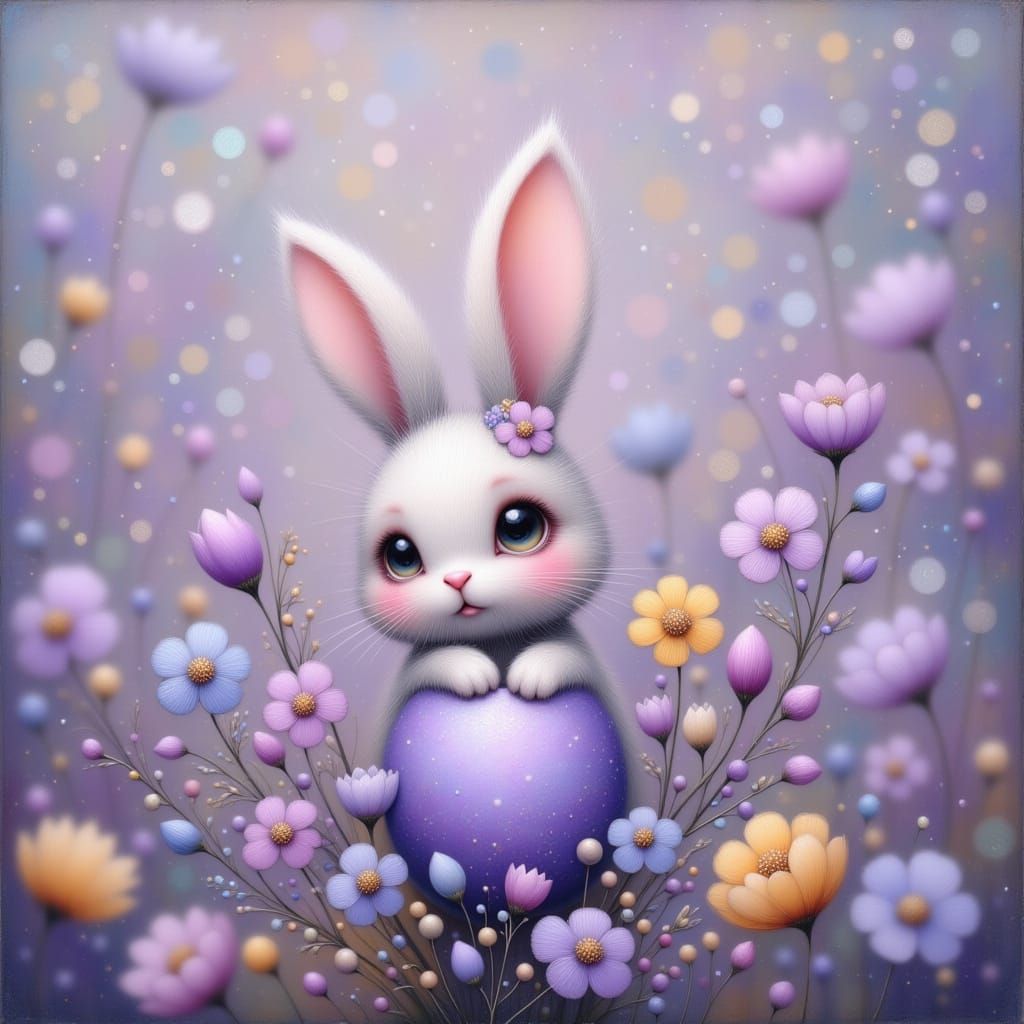 Whimsical Fantasy Scene in Hyperrealistic Style