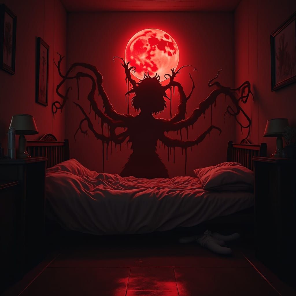 Eldritch Changeling Emerges Under Bed